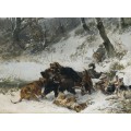 РЕПРОДУКЦИИ НА КАРТИНИ Лов на глиган (1874)